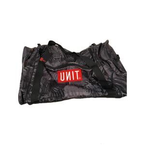 UNIT Heavy Duty Duffel Bag 22"x12"x10" Gray Black Red